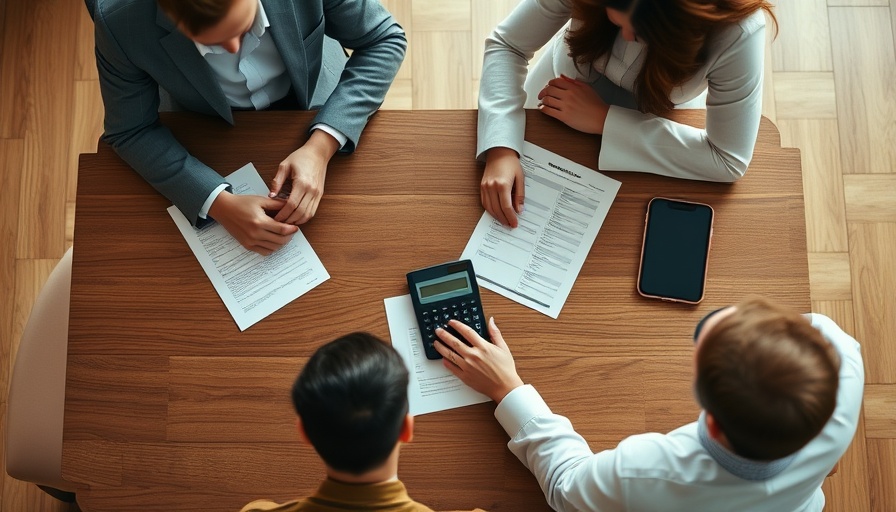 Meeting on contributing to a 401(k) and an IRA, financial documents on table