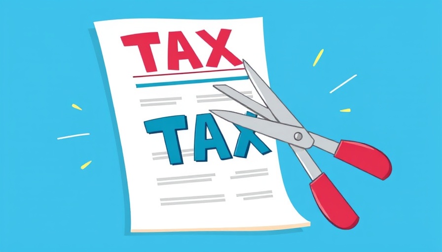 Illustration of tax document and scissors representing tax optimization strategies.