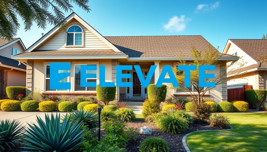 APM Elevate initiative logo on suburban home background.