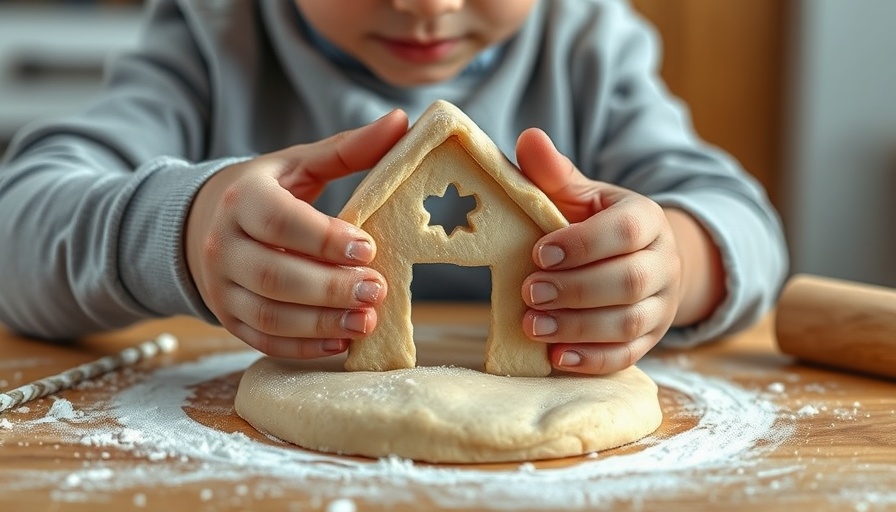 Child shaping dough into a house, symbolizing unique mortgage loan programs.