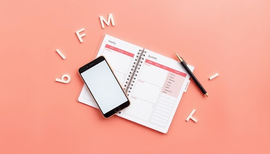 Modern smartphone on planner, best places to sell a phone.
