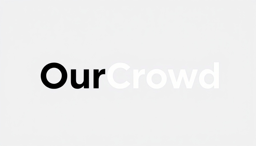 Corporate logo of OurCrowd in blue and black.