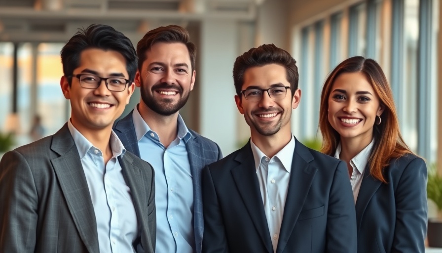 Business professionals in a modern office, representing AI-driven expense management