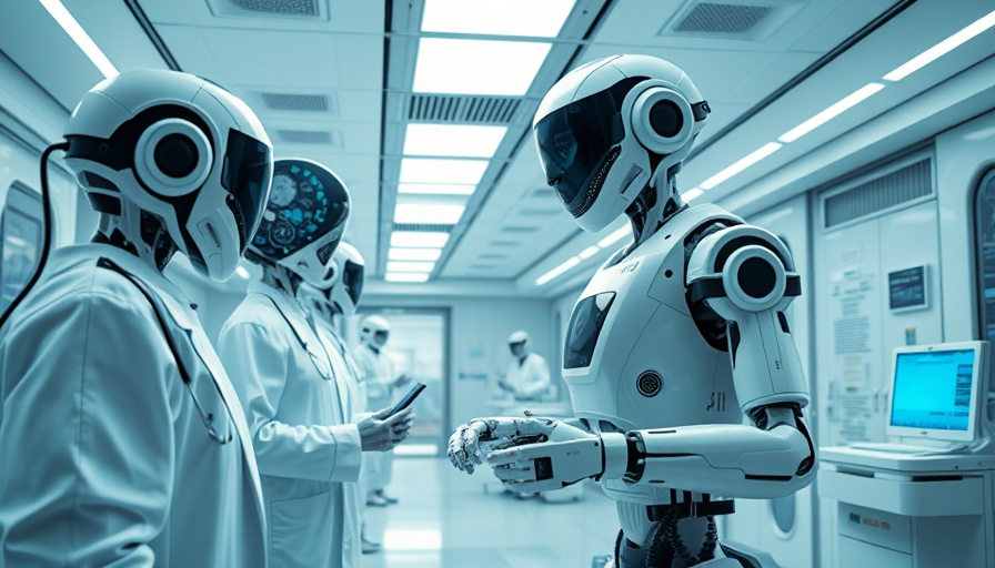 AI and robotics in healthcare facility with advanced technology