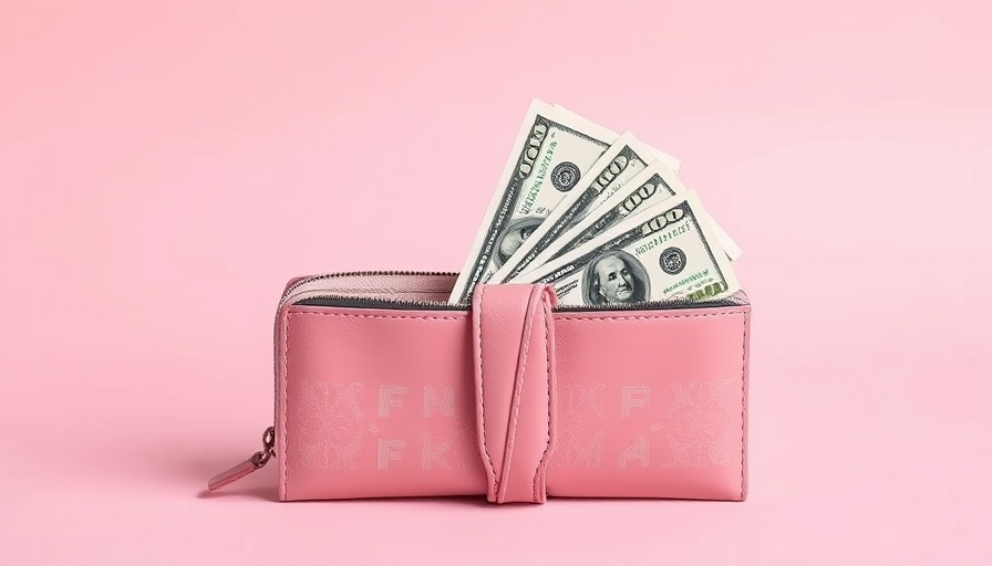 Pink wallet with cash suggesting income strategies.