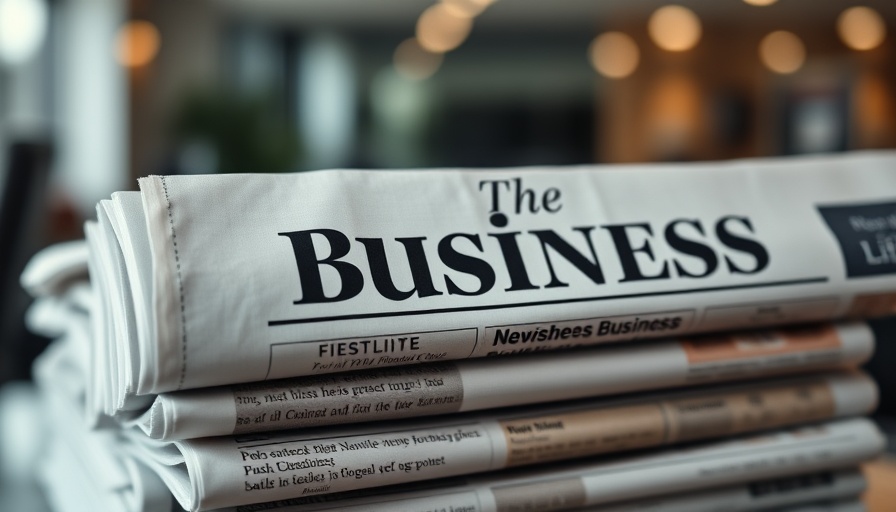 Close-up of business newspapers illustrating risky retirements.