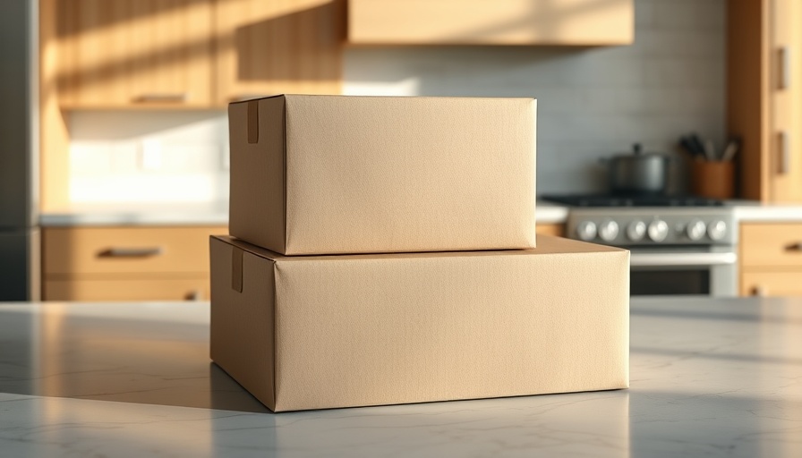 Boxes on the kitchen counter represent illegal restocking fees.