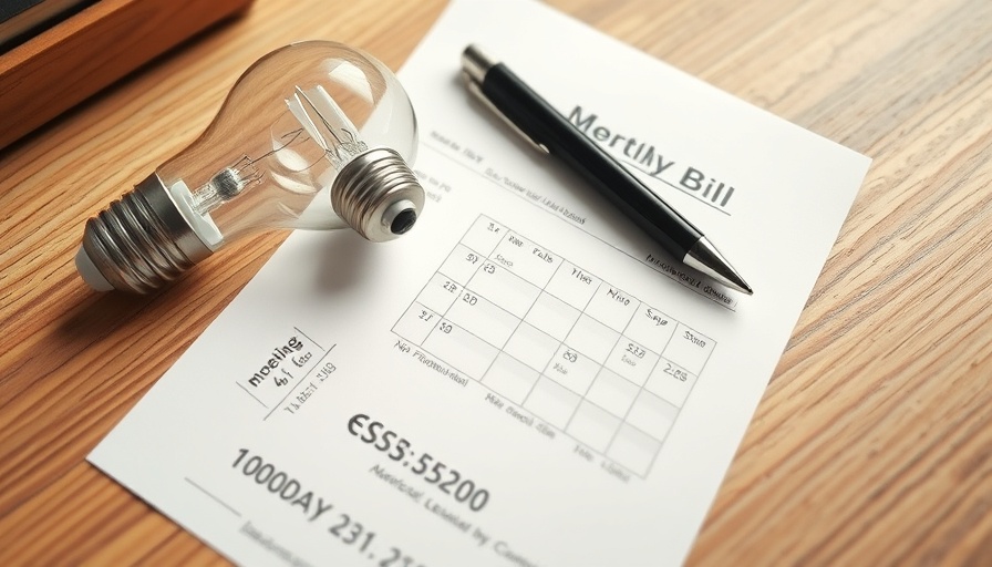 Understanding In Debit on Energy Bill with light bulbs and pen