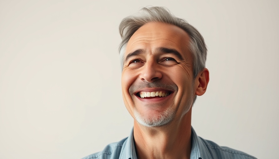 Cheerful middle-aged man smiling, associated with Private Medical Insurance Access.