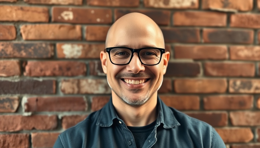 Confident bald man smiling, potential recruit mortgage broker UK.