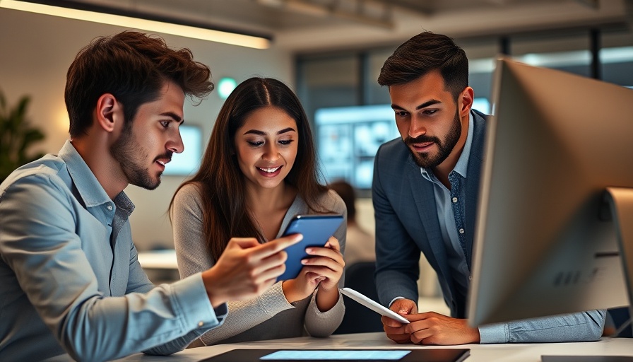 Professionals designing custom mobile apps for real estate agencies.