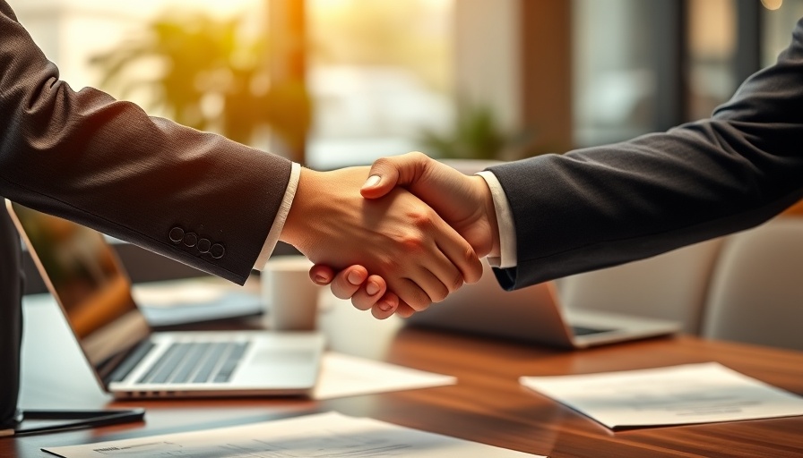 Business handshake symbolizing fractional GC model agreement.