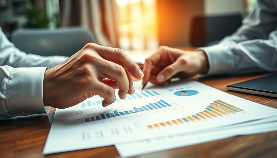 Detailed hands analyzing financial charts, showcasing high CPM strategies.