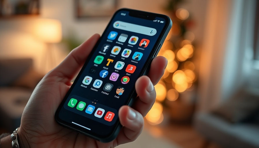 Close-up of smartphone showing social media apps, ensuring app security.