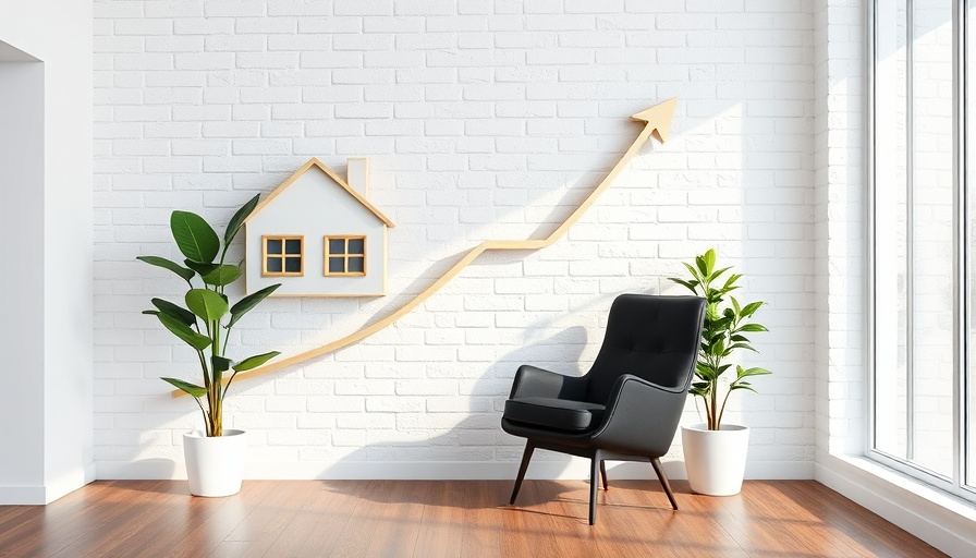 Colorful house graphics symbolizing UK rental yields growth in a modern room.
