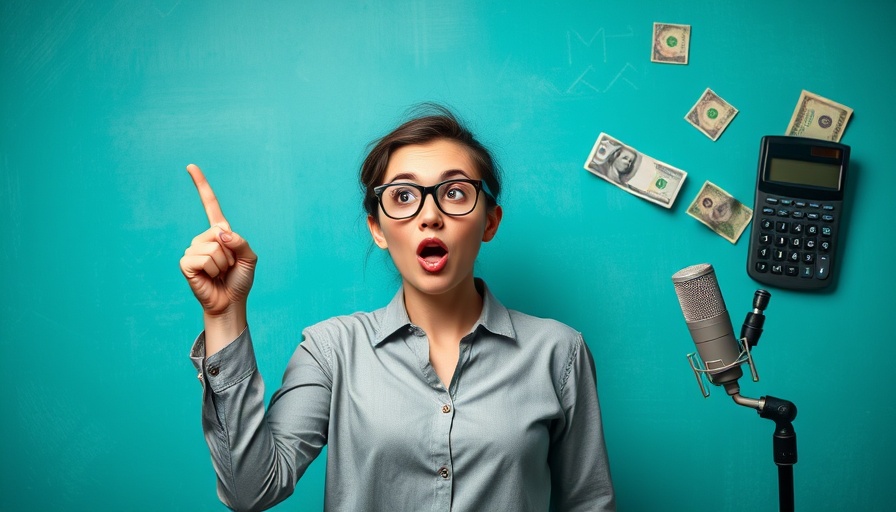 Surprised woman on financial podcast, discussing retirement taxes impact on FIRE.