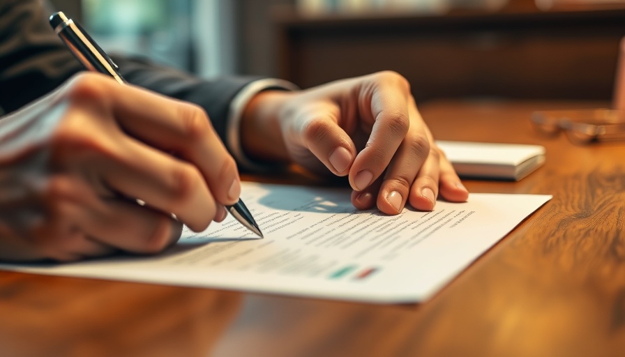 Signing a document for Longer-Term Tenancies UK Landlords on a desk.