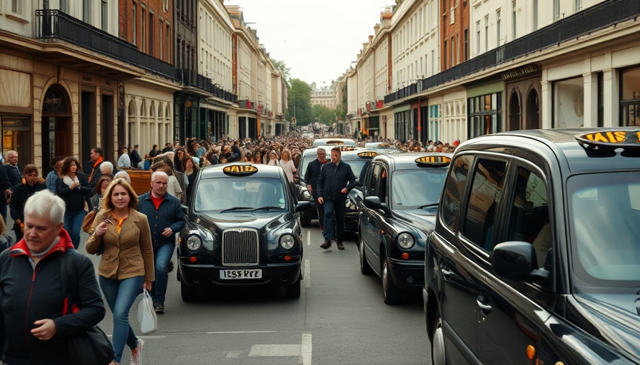Oxford Street pedestrian safety amidst busy traffic.
