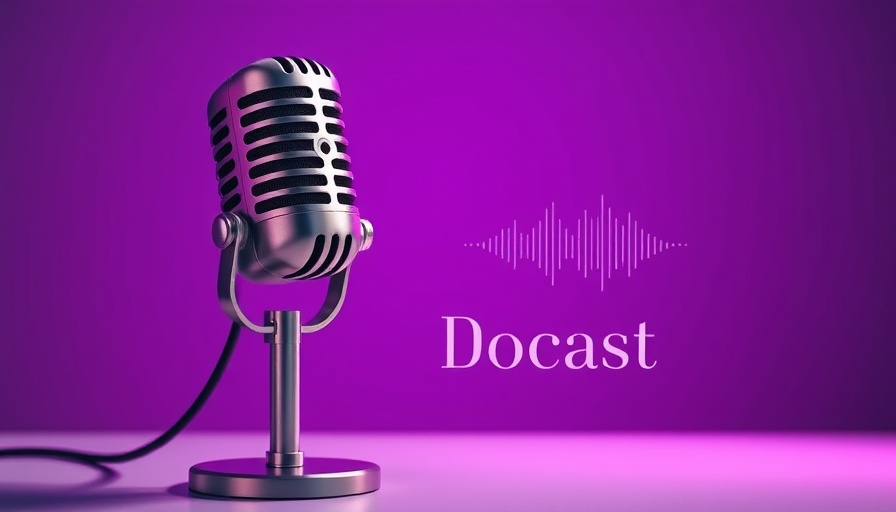 Protection for Younger Clients podcast with retro microphone and purple tones.