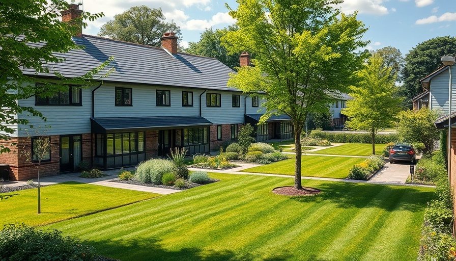 Modern UK houses symbolizing UK house prices growth.