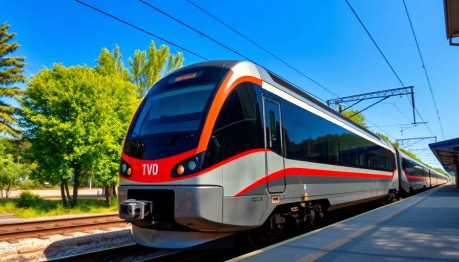 Modern train at station highlighting railway ticketing issues
