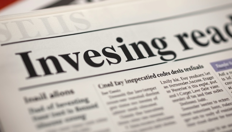 Close-up of finance newspapers with 'Investing reads' headline.