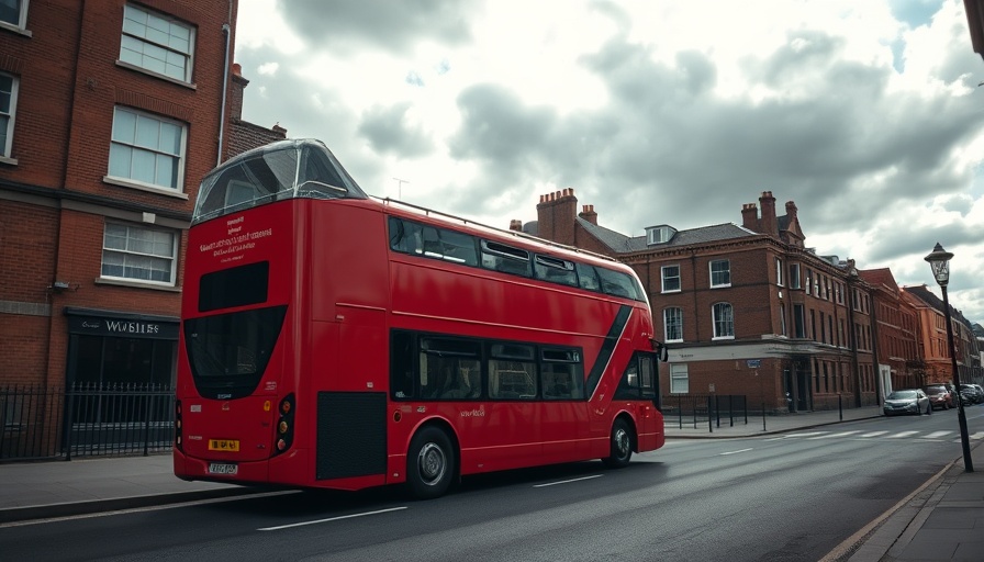 West London crime scene bus incident involving red double-decker.