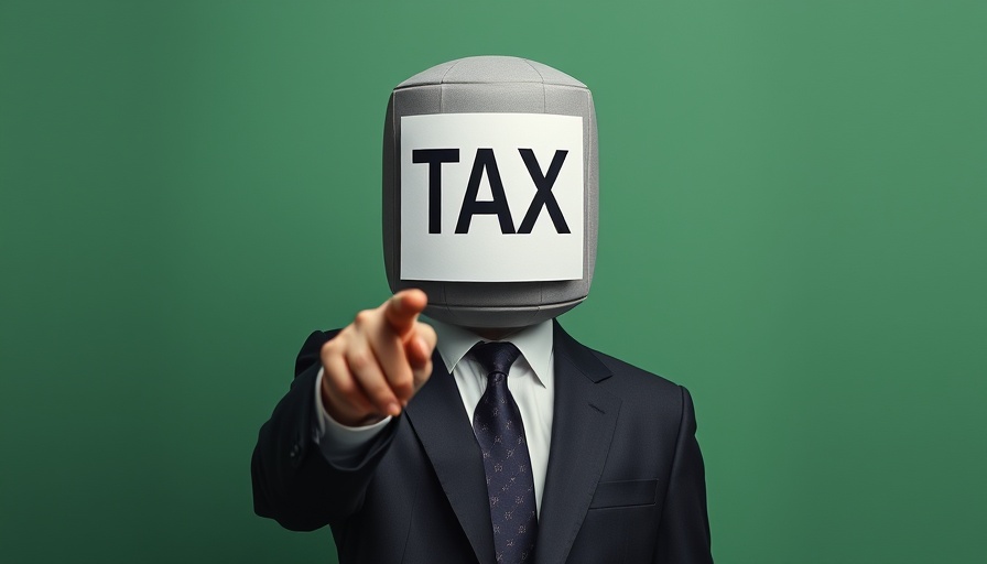 Surreal image of figure with tax-themed bag head in suit, symbolizing UK tax brackets and personal allowances.