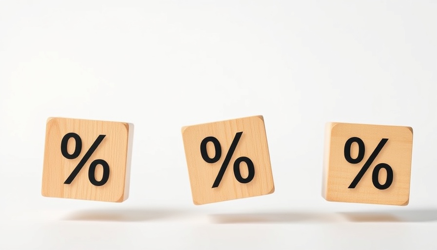 Wooden cubes with percentage signs representing West Brom mortgage rate cuts.
