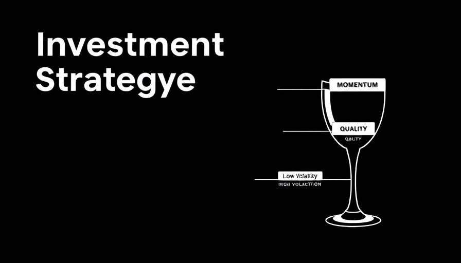 Illustration of investment strategies labeled with momentum, quality, value, low volatility.