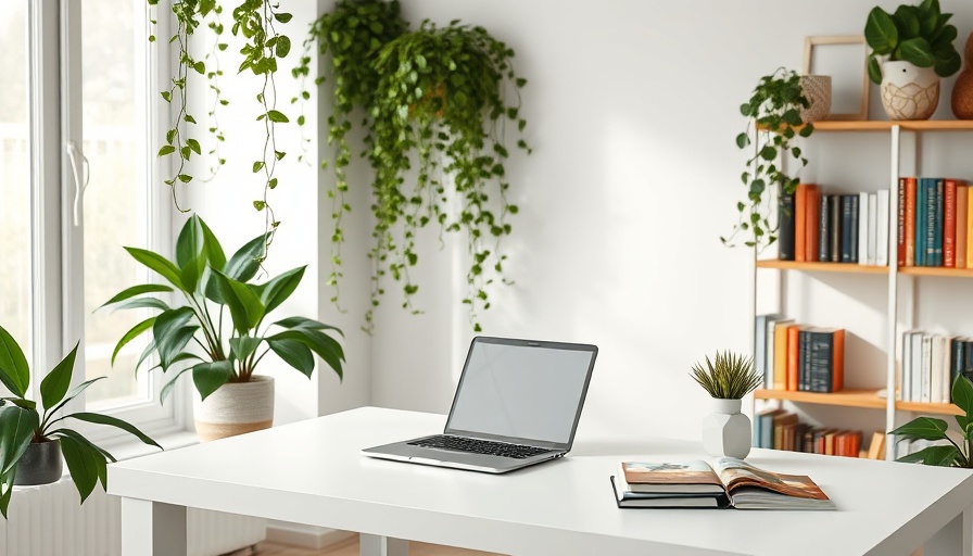 Minimalist workspace setup for using Pinterest to boost blog traffic.