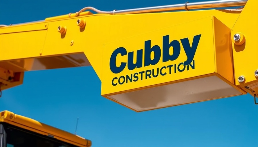 Cubby Construction Acquisition - construction vehicle arm close-up.