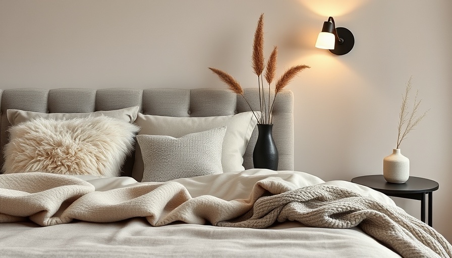 Air purifier fans in a cozy modern bedroom with stylish decor.