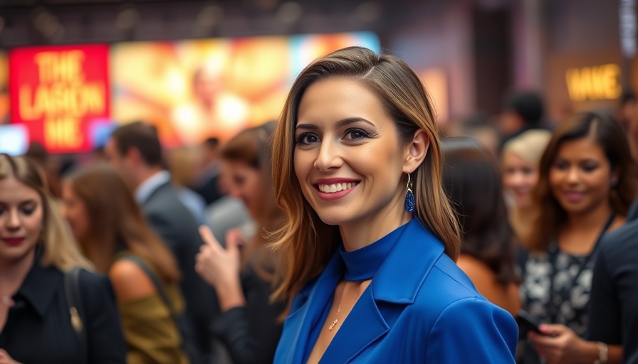 Fashionable individual at fashion event