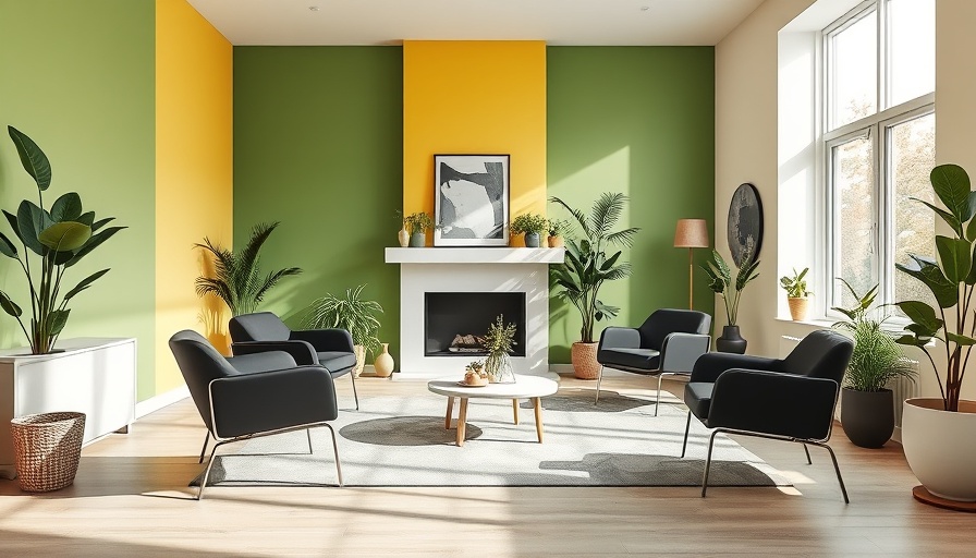 Mood-Boosting Paint Colors in a modern, cozy living room.