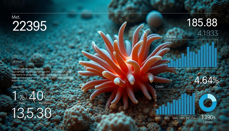 Underwater imaging technology displaying marine biodiversity data.