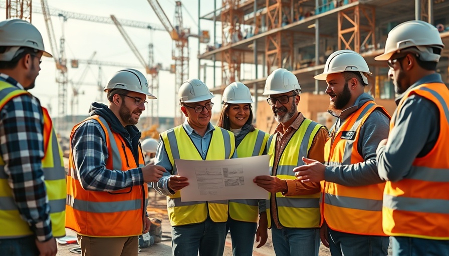 Construction safety software for site teams in action on a busy site.