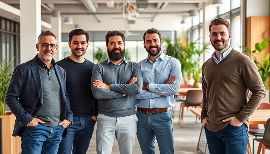 Group of men in modern office, related to sustainable pet protein sources