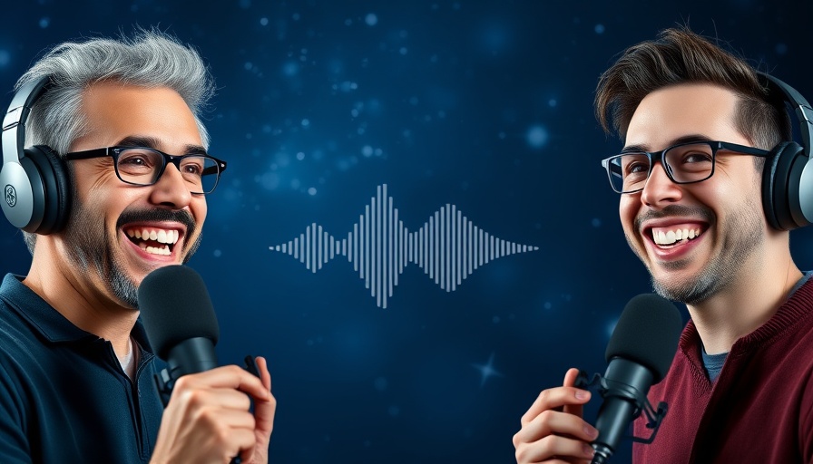 Podcast cover featuring two hosts discussing evolution of hospitality.