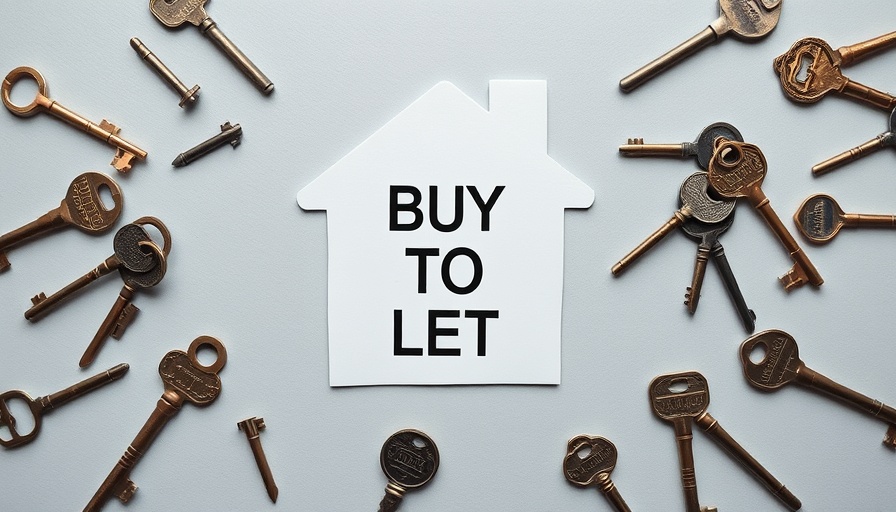 SBI UK buy-to-let rate cuts concept image with house and keys.