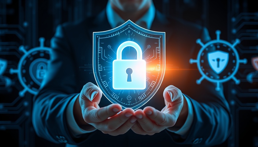 Digital lock and symbols illustrating identity fraud in smart homes.