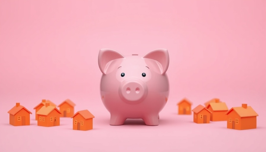Piggy bank with model houses symbolizing permanent mortgage guarantee scheme.