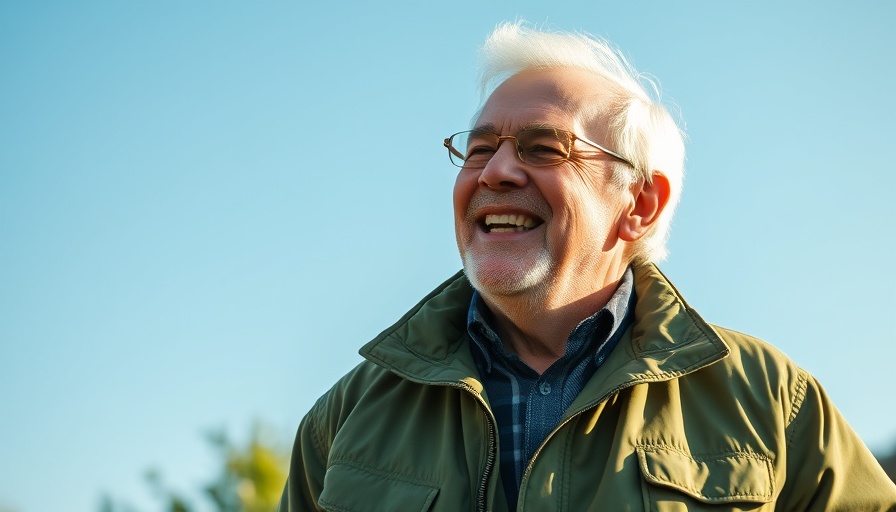 Happy man enjoying a sunny day at Wimbledon.
