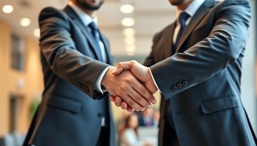 Business handshake symbolizing investment opportunities