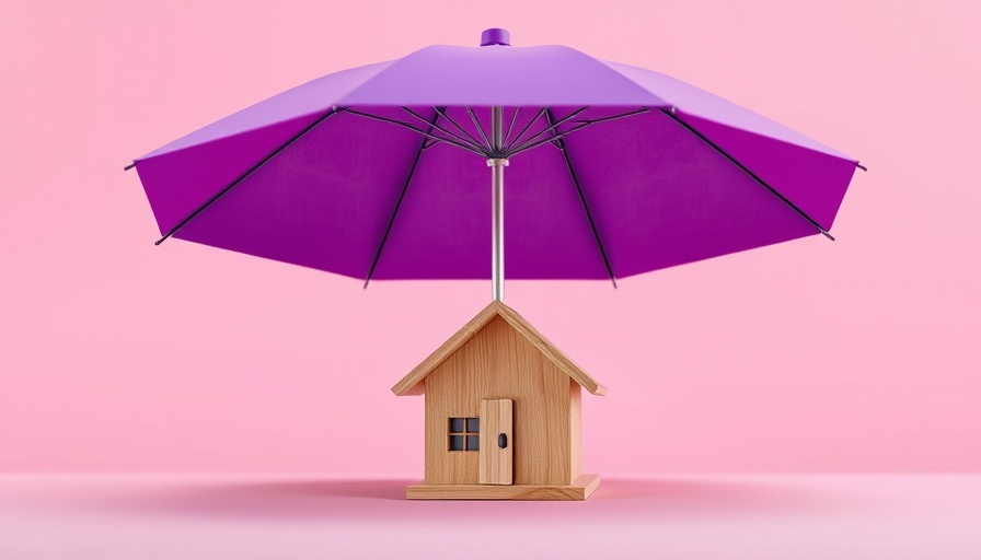 Non-standard home insurance concept with house under umbrella