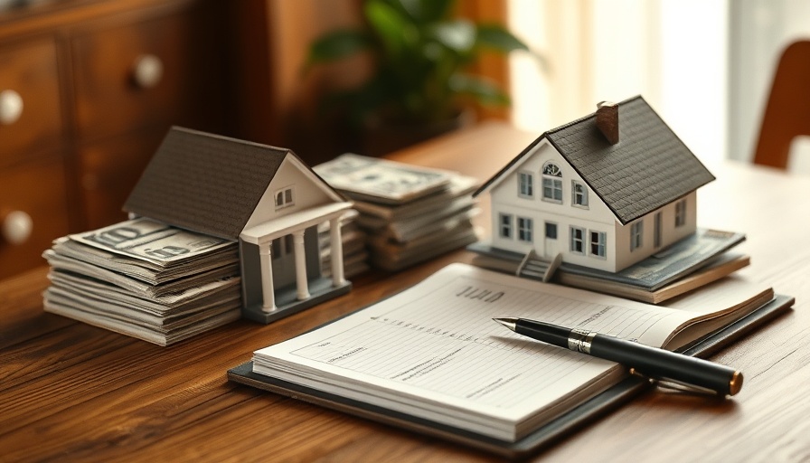 Stacks of cash and house model illustrate risks of private debt.