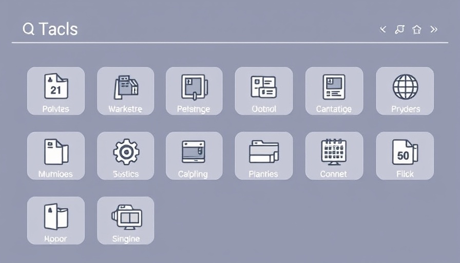 Modern UI with software connectors for Smart & Connected homes, clean layout.