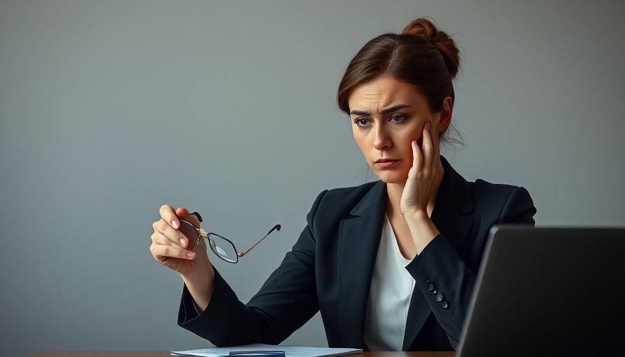 Stressed woman reflecting on operating costs crisis for landlords.