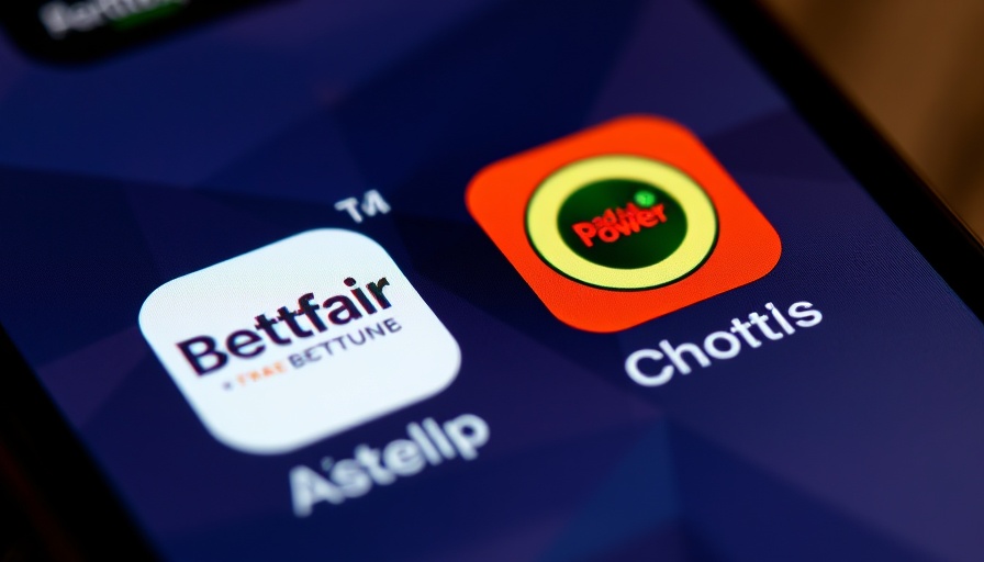 Close-up of phone screen with Betfair, Paddy Power icons, highlighting data breach risks.