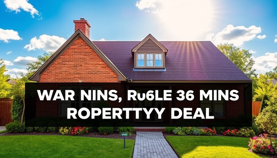 Beware of property concerns with brick house warning.